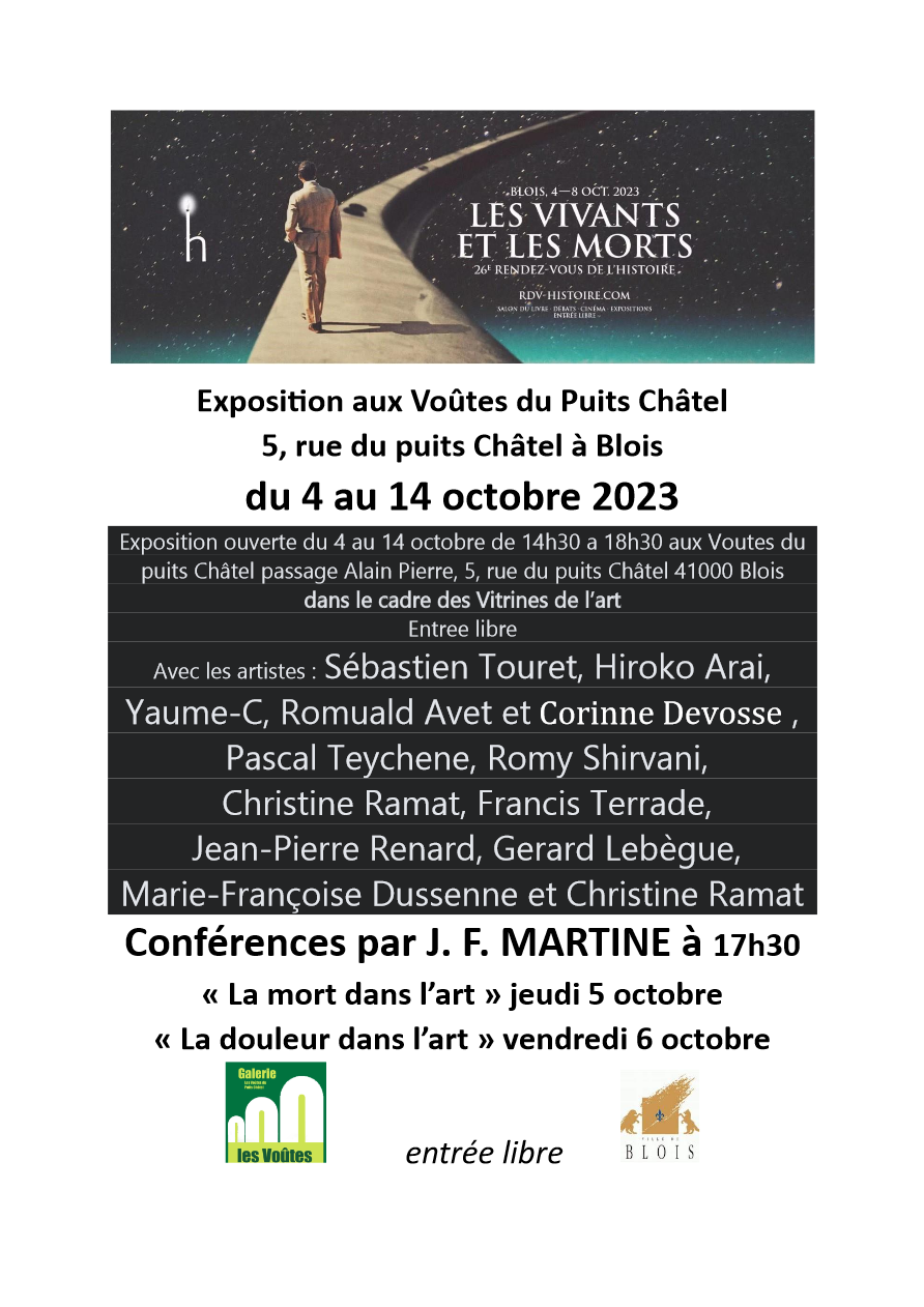 Affiche exposition LES VIVANTS ET LES MORTS